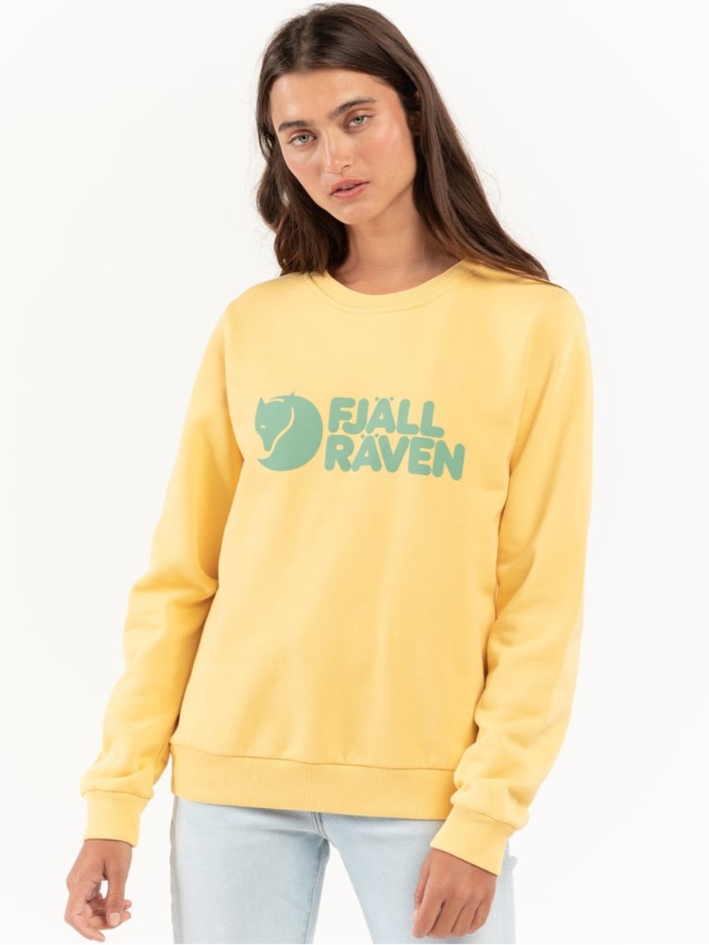 FJALLRAVEN Logo Womens Crewneck Sweatshirt